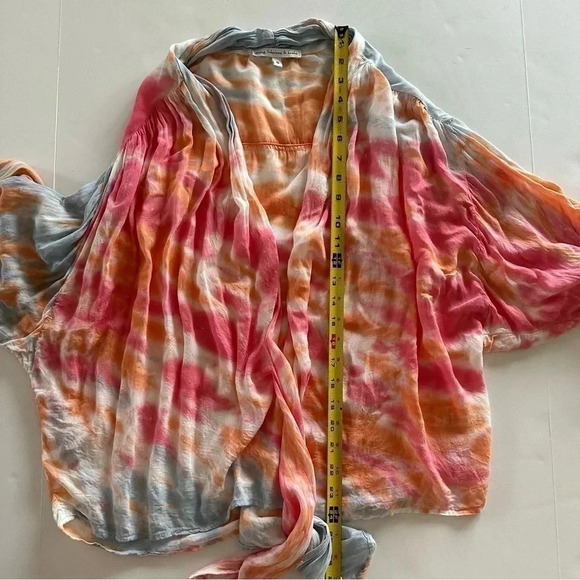 Young‎ Fabulous & Broke Ty Die Tie At Waist Blouse Small - Picture 8 of 8